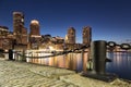 Night Shot of Boston Royalty Free Stock Photo