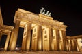 Brandenburg Gate At Night Royalty Free Stock Photo