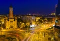 Orthodox cathedral and main square in Ploiesti , Romania Royalty Free Stock Photo