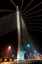 Night shot of modern bridge Royalty Free Stock Photo