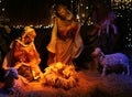 Night shot of a Nativity Scene