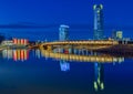 Night shot of the Oklahoma City.