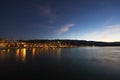 Poros island in Greece at night