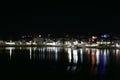 Night shot of Pushkar lake or Pushkar Sarovar at Pushkar - Rajasthan - India Royalty Free Stock Photo