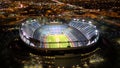 Night shot of sports authority field