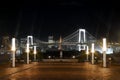 Rainbow Bridge, Tokyo, Night Shot Royalty Free Stock Photo