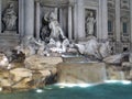 A night shot of the Trevi fountain in Rome, Italy Royalty Free Stock Photo