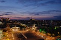 Night sity, view from roof