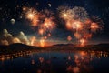 Night sky ablaze with a spectacular display of