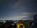 Night sky from bandung city Royalty Free Stock Photo