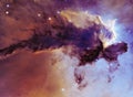 Night sky with clouds stars nebula background.Elements of image furnished by NASA.