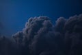 Night sky with cumulus cloud Royalty Free Stock Photo