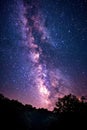 The Night Sky Filled With Stars and the Milky Way Royalty Free Stock Photo