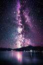 The Night Sky Filled With Stars and the Milky Way Royalty Free Stock Photo
