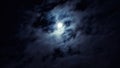 Night sky with full moon for background, concept of horror, Halloween Royalty Free Stock Photo