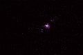 Night sky with great orion nebula M42