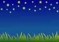 Night sky illustration Royalty Free Stock Photo
