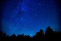 Night sky with a lot of shiny stars. Royalty Free Stock Photo