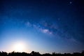 Night sky with milky way galaxy Royalty Free Stock Photo