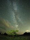 Milky way stars night sky Cygnus constellation observing Royalty Free Stock Photo