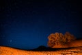 Night sky in moroccan desert Erg Chegaga