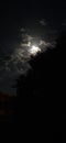 Night sky on a small pleace in greece called ipio Royalty Free Stock Photo