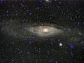 Night sky stars Andromeda constellation Galaxy M31 observing