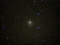 Night sky stars and spiral Galaxy M101 observing Royalty Free Stock Photo