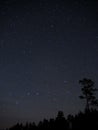 Night sky stars, Big dipper constellation Royalty Free Stock Photo