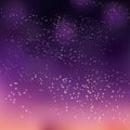 Night sky stars concept vector illustration for background. Royalty Free Stock Photo
