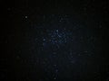 Night sky stars M35 cluster and Gemini constellation