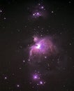 Night sky stars, Orion constellation nebula M42