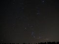 Night sky stars Orion constellation observing Royalty Free Stock Photo