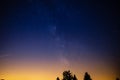 Night sky stars in Switzerland from Cardada, Locarno