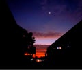 Night sky.when the sun goes down Royalty Free Stock Photo