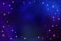 Night sky vector background with shining stars Royalty Free Stock Photo