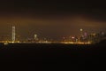 Night Skyline in Hong Kong Royalty Free Stock Photo