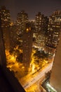 Night skyline of New York City Royalty Free Stock Photo