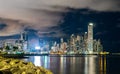 Night skyline of Panama City Royalty Free Stock Photo