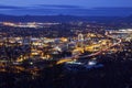 Night Skyline of Roanoke, Virginia Royalty Free Stock Photo