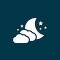 Night sleep vector icon