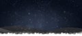 Night snow banner