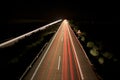 Night speed highway Royalty Free Stock Photo
