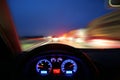 Night Speeding Royalty Free Stock Photo
