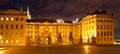 Night Square in Old Town in Prague Castle Royalty Free Stock Photo