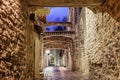 Night St. Catherine`s Passage, Katariina kaik Royalty Free Stock Photo