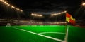 Night stadium arena soccer field Royalty Free Stock Photo