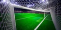 Night stadium arena soccer field Royalty Free Stock Photo