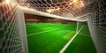 Night stadium arena soccer field Royalty Free Stock Photo