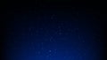 Night starry sky, dark blue space background with stars